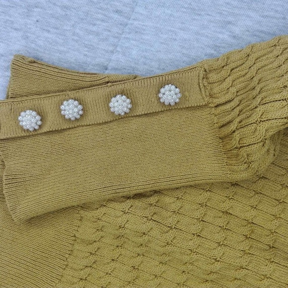 zara mustard sweater size M - Picture 6 of 7